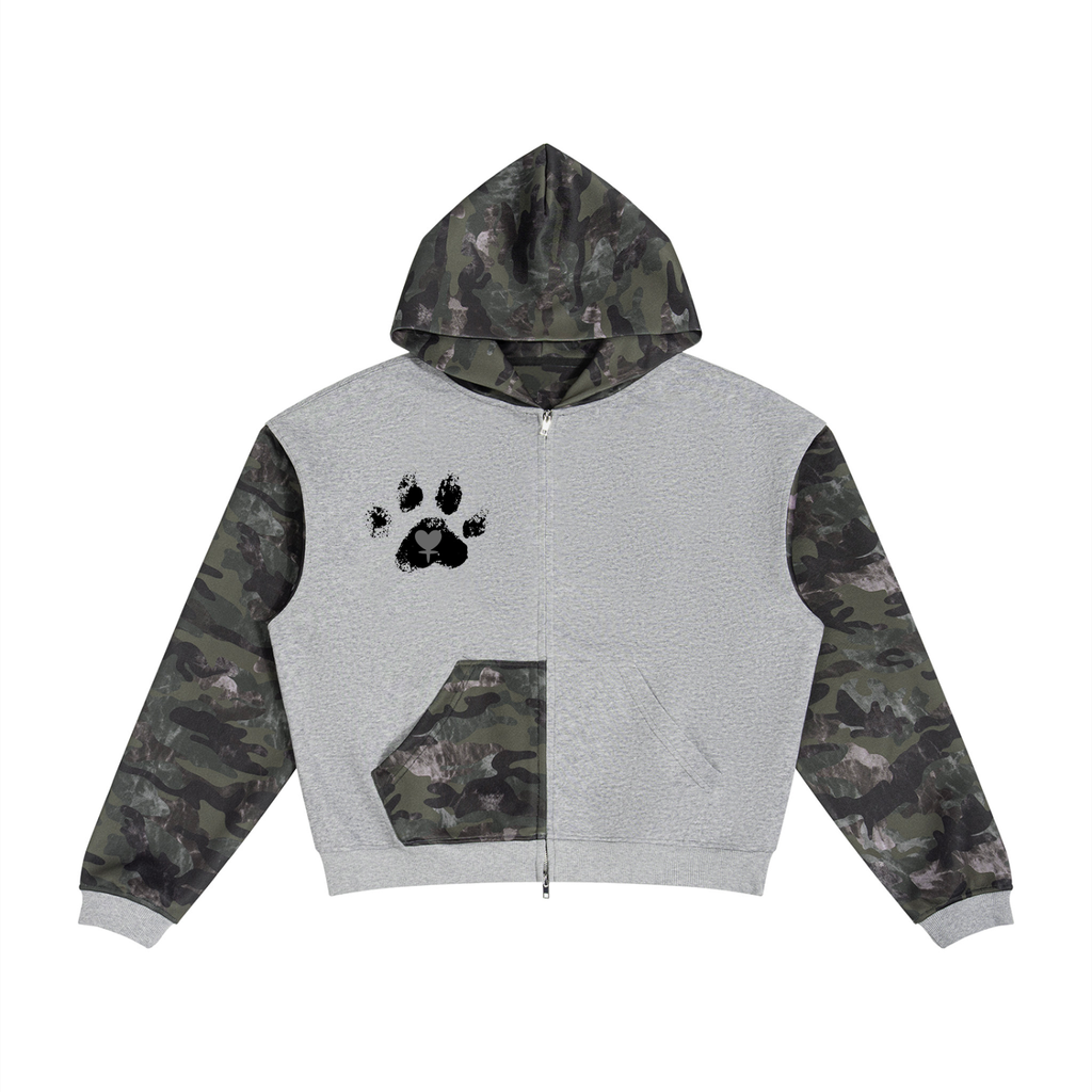 Camo Panda Boxy Hoodie