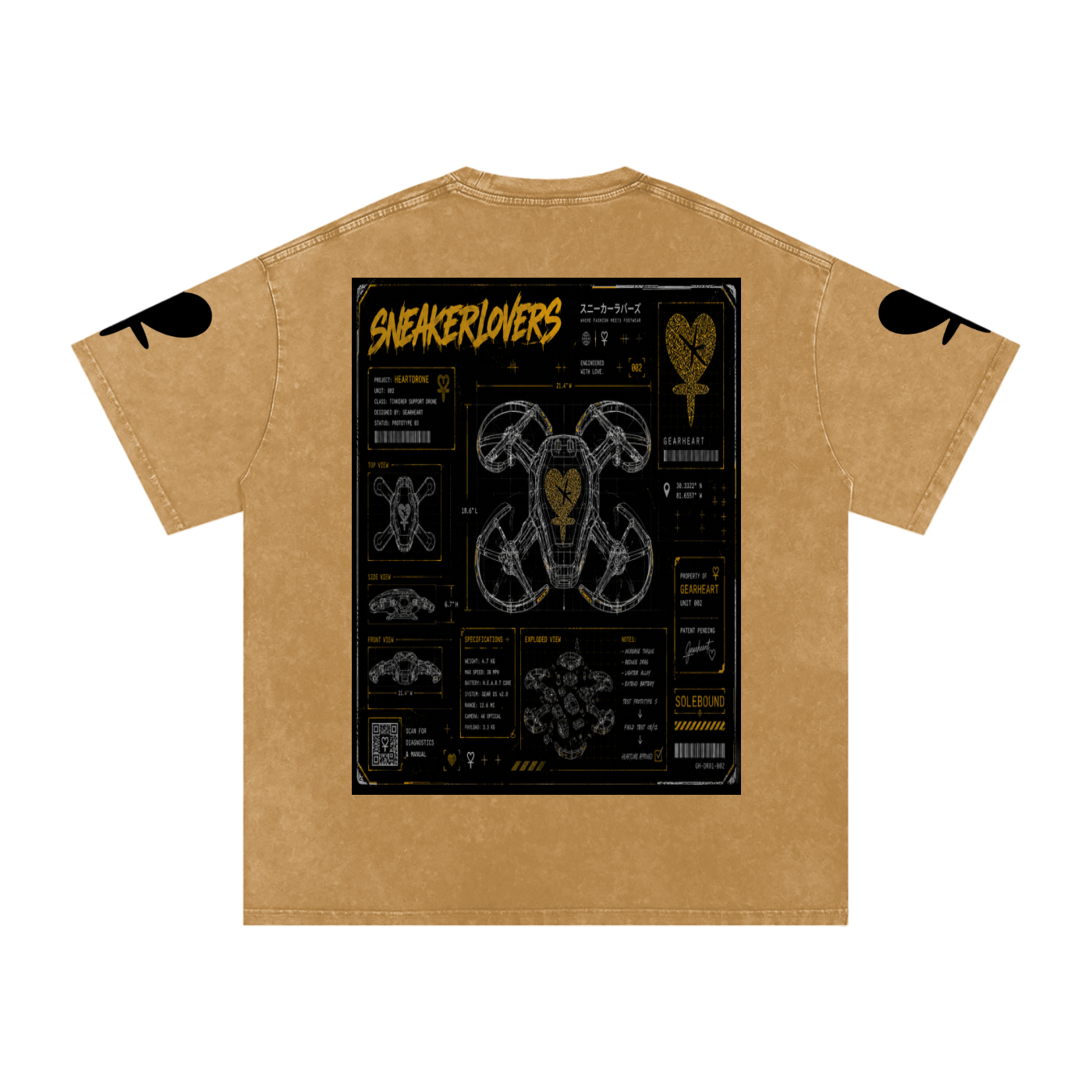Gear heart Oversized Cotton T-Shirt