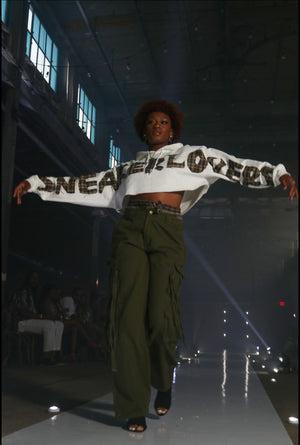 NameDrop cropped hoodie