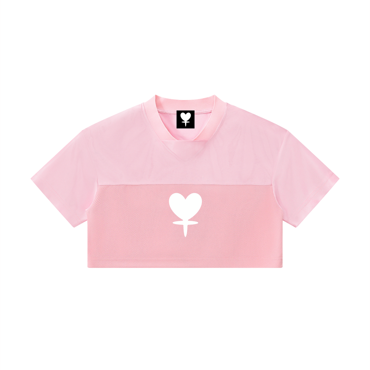 Women’s Cropped Alien Paneled V-Neck Jersey