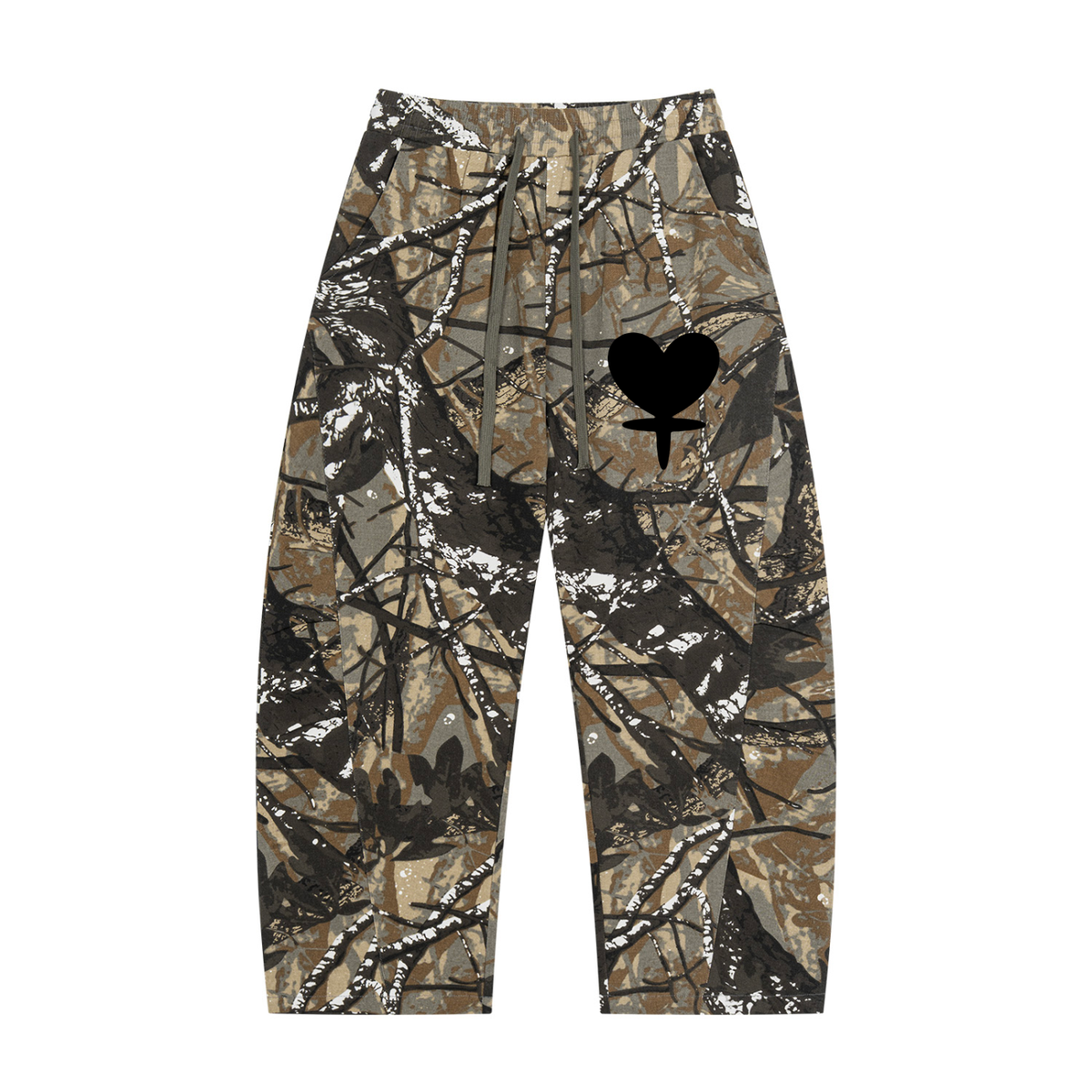 Unisex Tree Camo Barrel Leg Pants