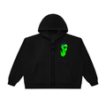 Alien Chunky-Zip Boxy Hoodie