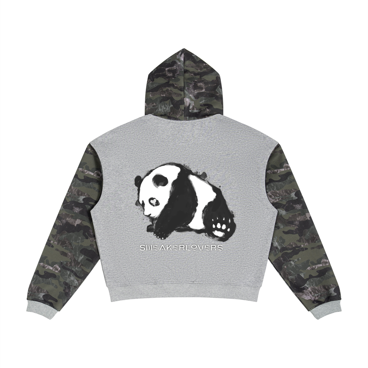 Camo Panda Boxy Hoodie