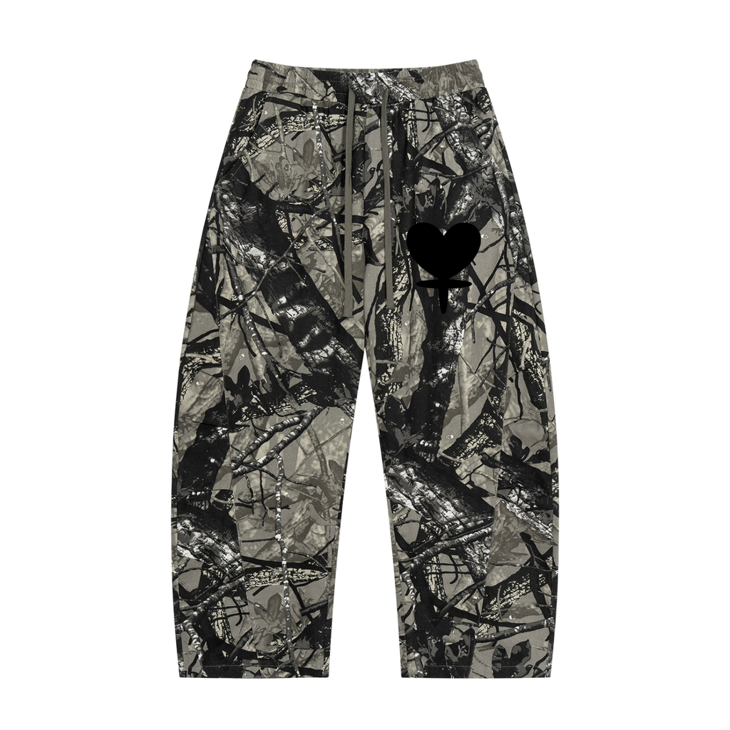 Unisex Tree Camo Barrel Leg Pants