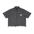 ANTI Lover Boy  Distressed Plaid Boxy Shirt