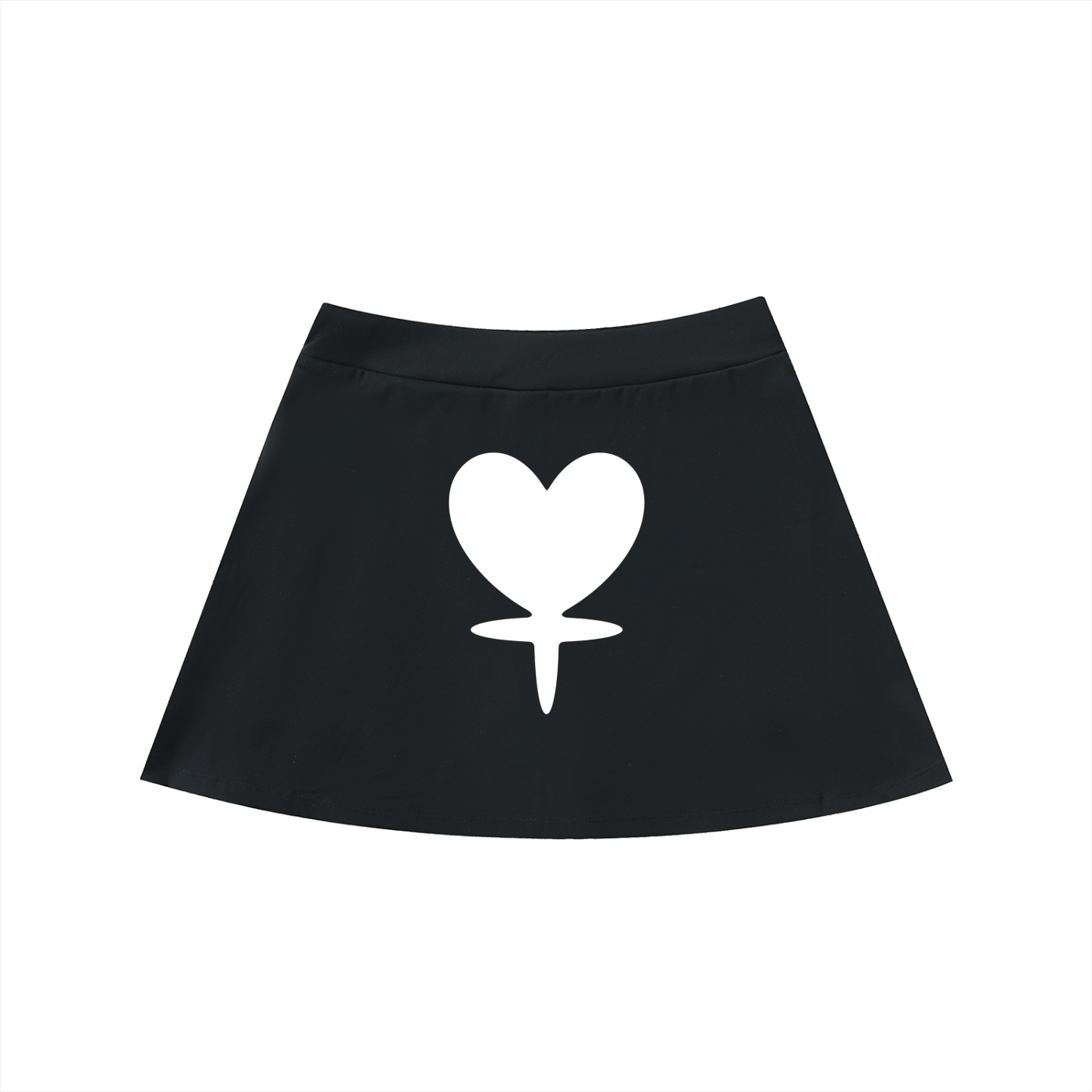 High-Waist Pocketed A-Line Skirt