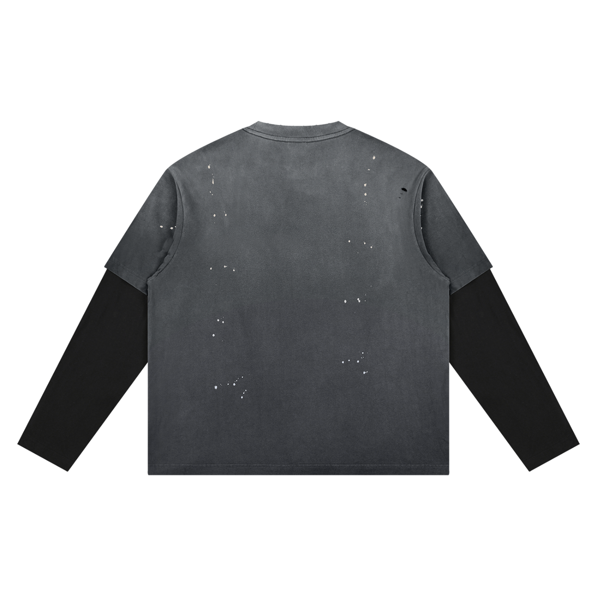 Skull Unisex Vintage Wash Distressed Layer T-Shirt